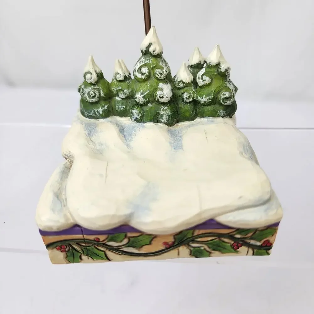 Jim Shore Heartwood Creek Ornament Display Stand 2002 Hanging Hook Mini Trees